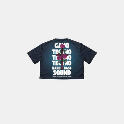 Crops-top noirs Gayo Teckno