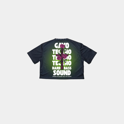 Crops-top noirs Gayo Teckno