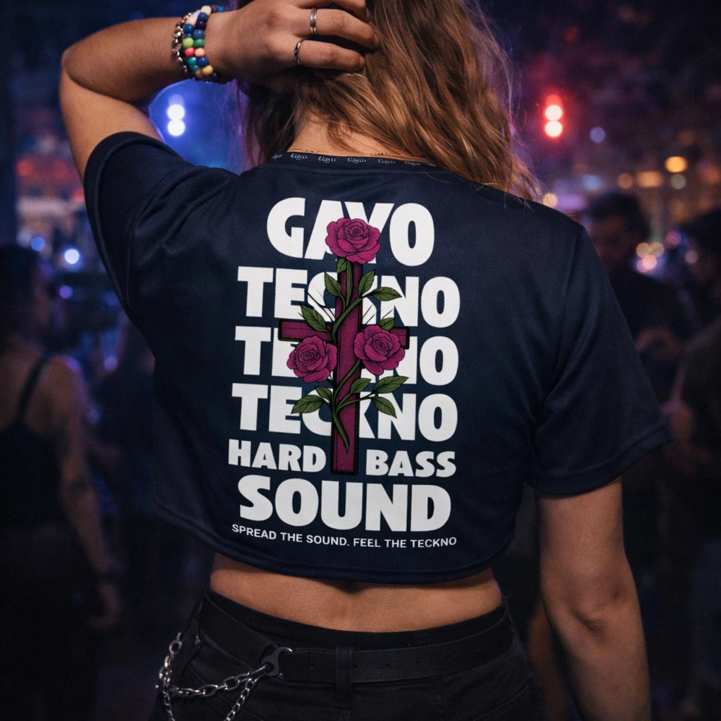 Crops-top noirs Gayo Teckno