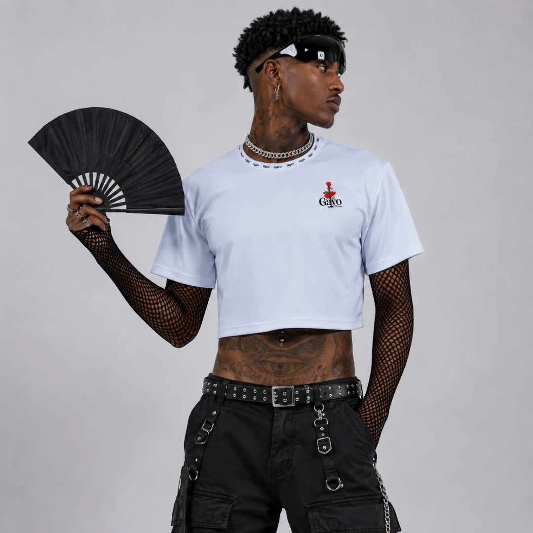 Crop-top blanc - Gayo Teckno