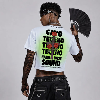 Crop-top blanc - Gayo Teckno