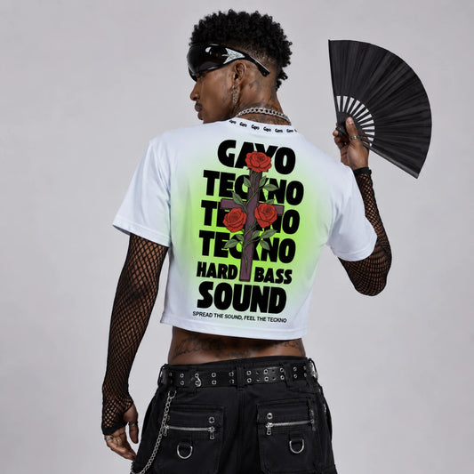 Crop-top blanc - Gayo Teckno