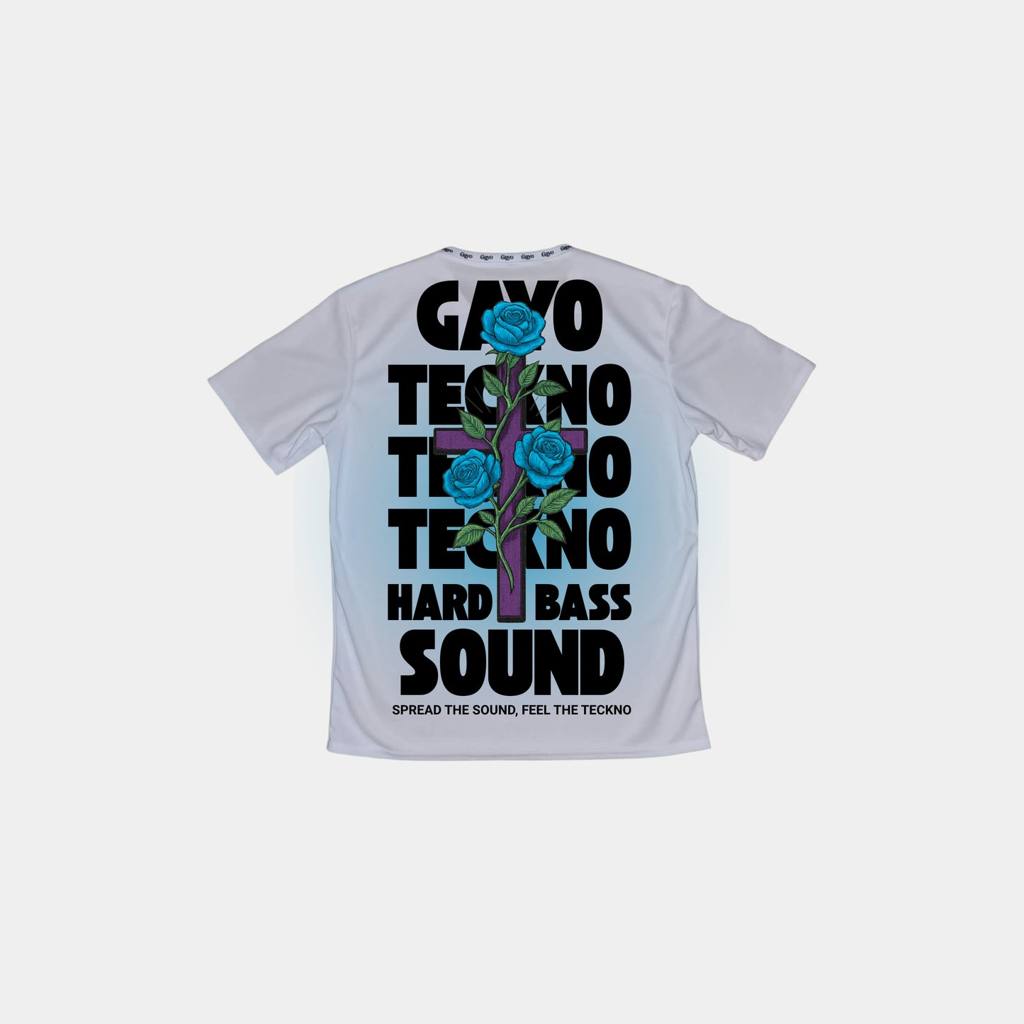 T-shirt techno blanc - Gayo Teckno