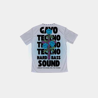 T-shirt techno blanc - Gayo Teckno