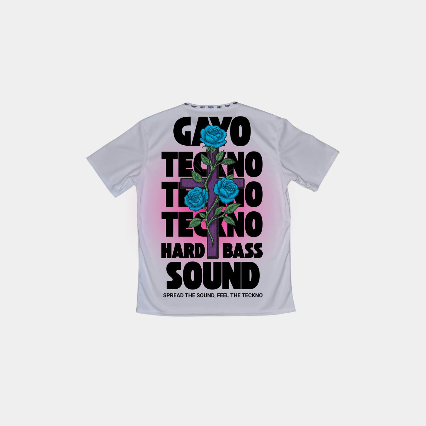 T-shirt techno blanc - Gayo Teckno