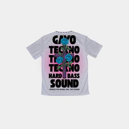 T-shirt techno blanc - Gayo Teckno