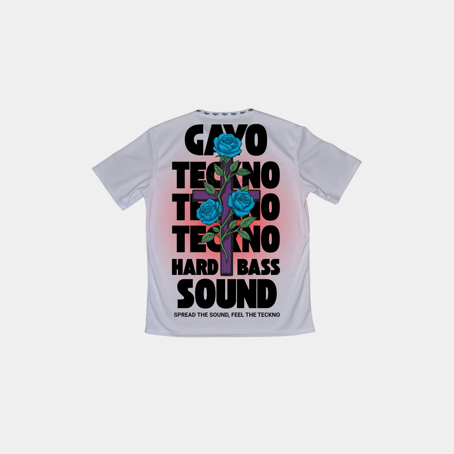 T-shirt techno blanc - Gayo Teckno