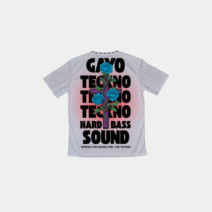 T-shirt techno blanc - Gayo Teckno