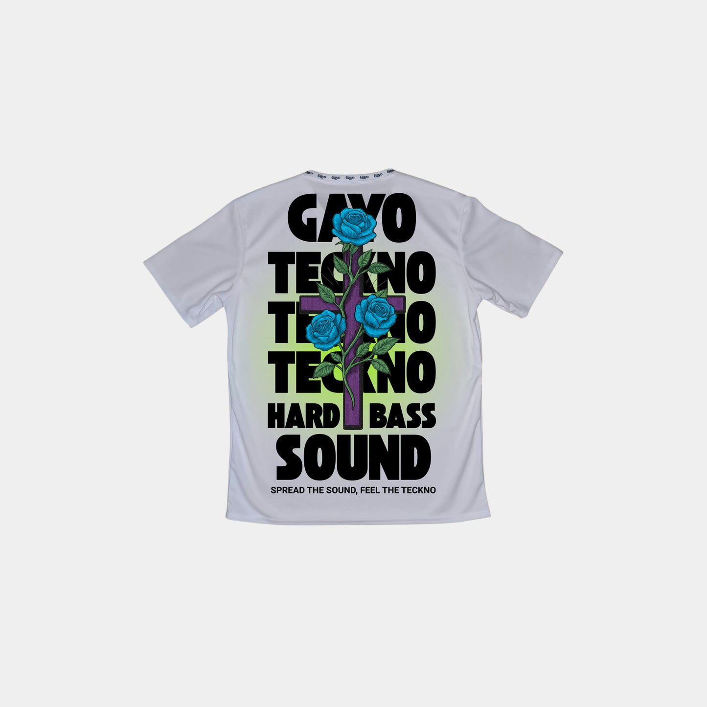 T-shirt techno blanc - Gayo Teckno