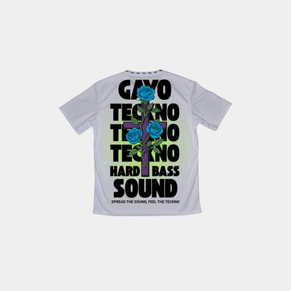 T-shirt techno blanc - Gayo Teckno