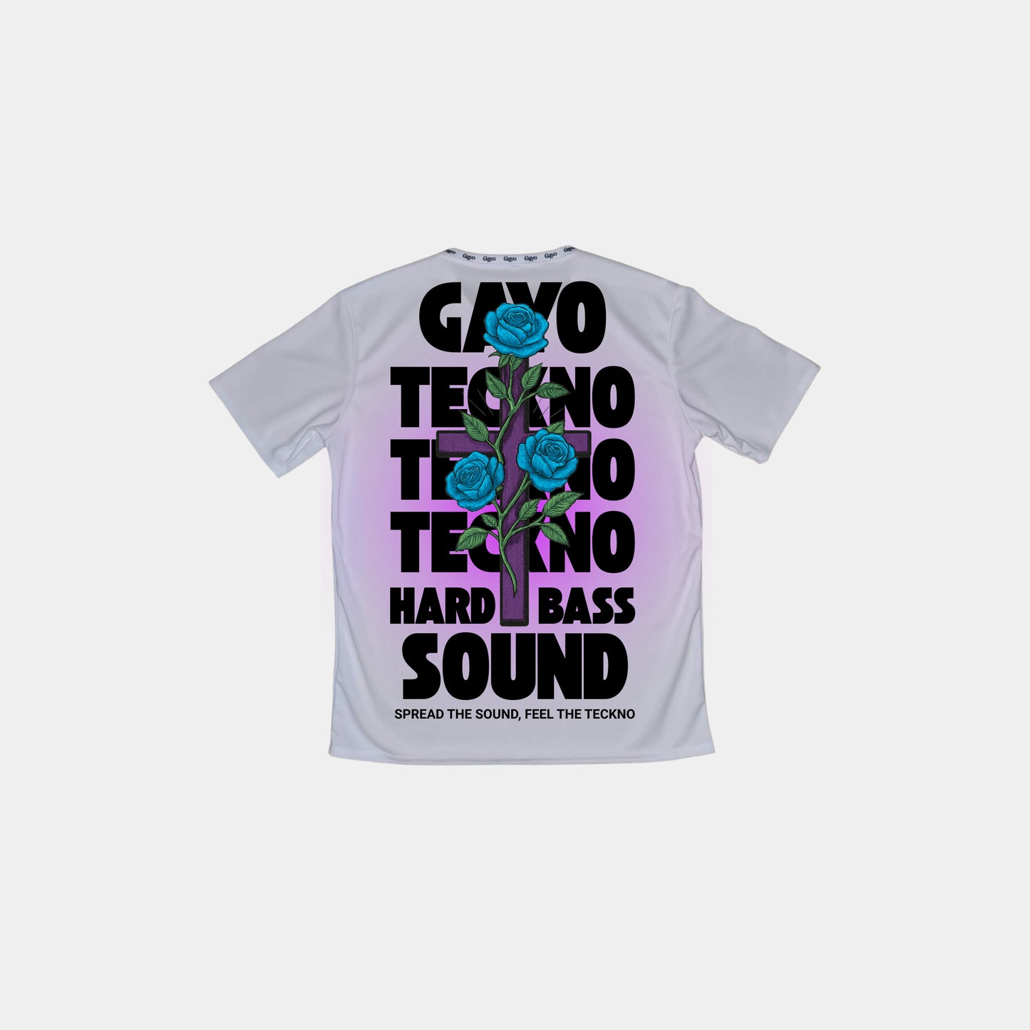 T-shirt techno blanc - Gayo Teckno