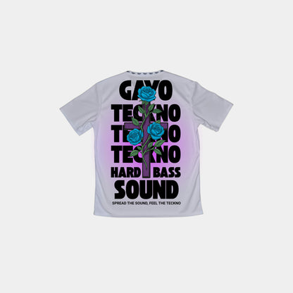 T-shirt techno blanc - Gayo Teckno