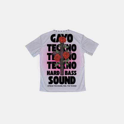 T-shirt techno blanc - Gayo Teckno