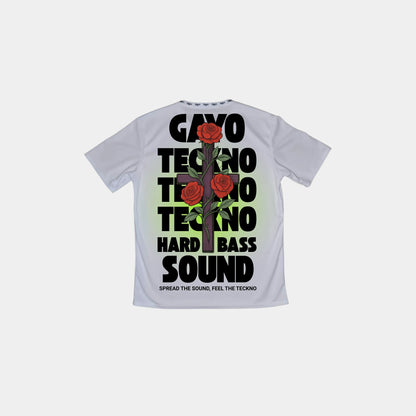 T-shirt techno blanc - Gayo Teckno