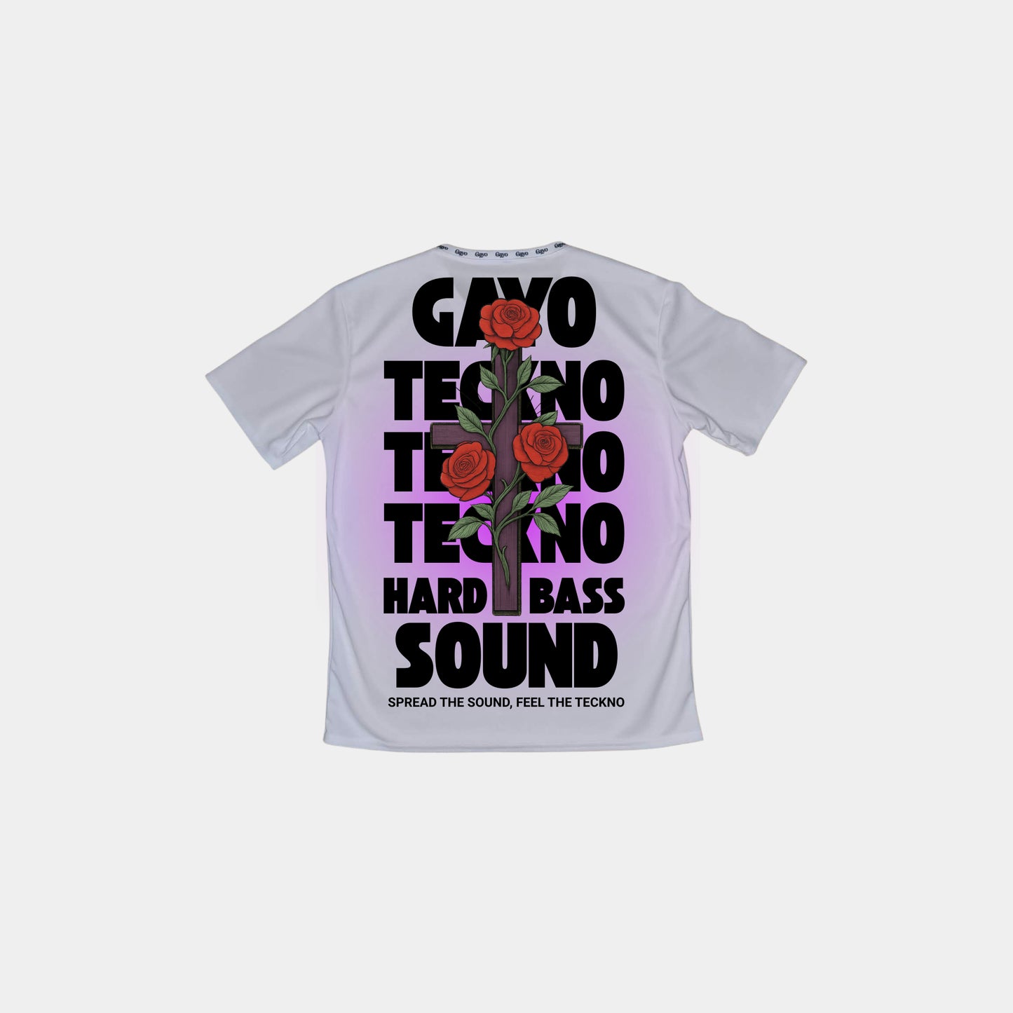 T-shirt techno blanc - Gayo Teckno
