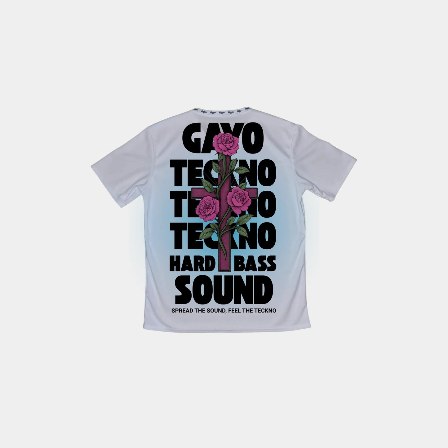 T-shirt techno blanc - Gayo Teckno