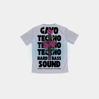 T-shirt techno blanc - Gayo Teckno