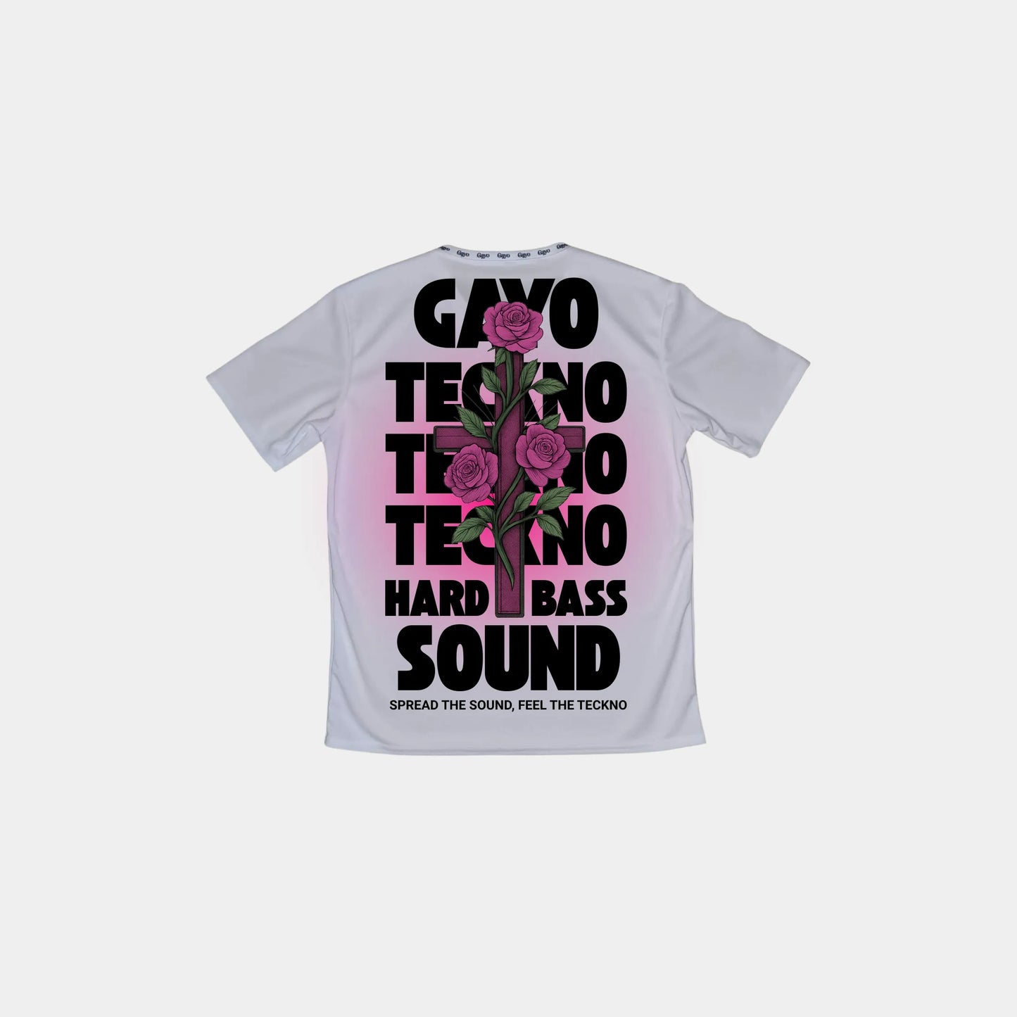 T-shirt techno blanc - Gayo Teckno