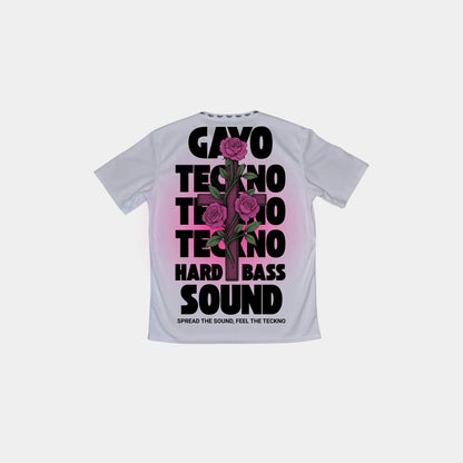 T-shirt techno blanc - Gayo Teckno