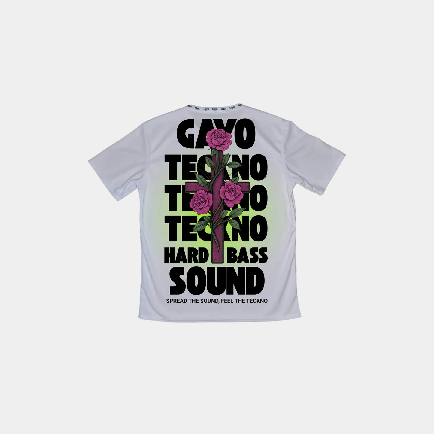 T-shirt techno blanc - Gayo Teckno