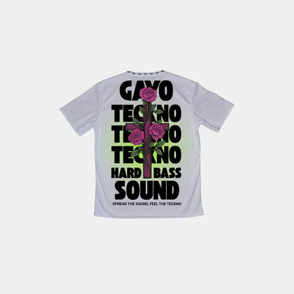 T-shirt techno blanc - Gayo Teckno
