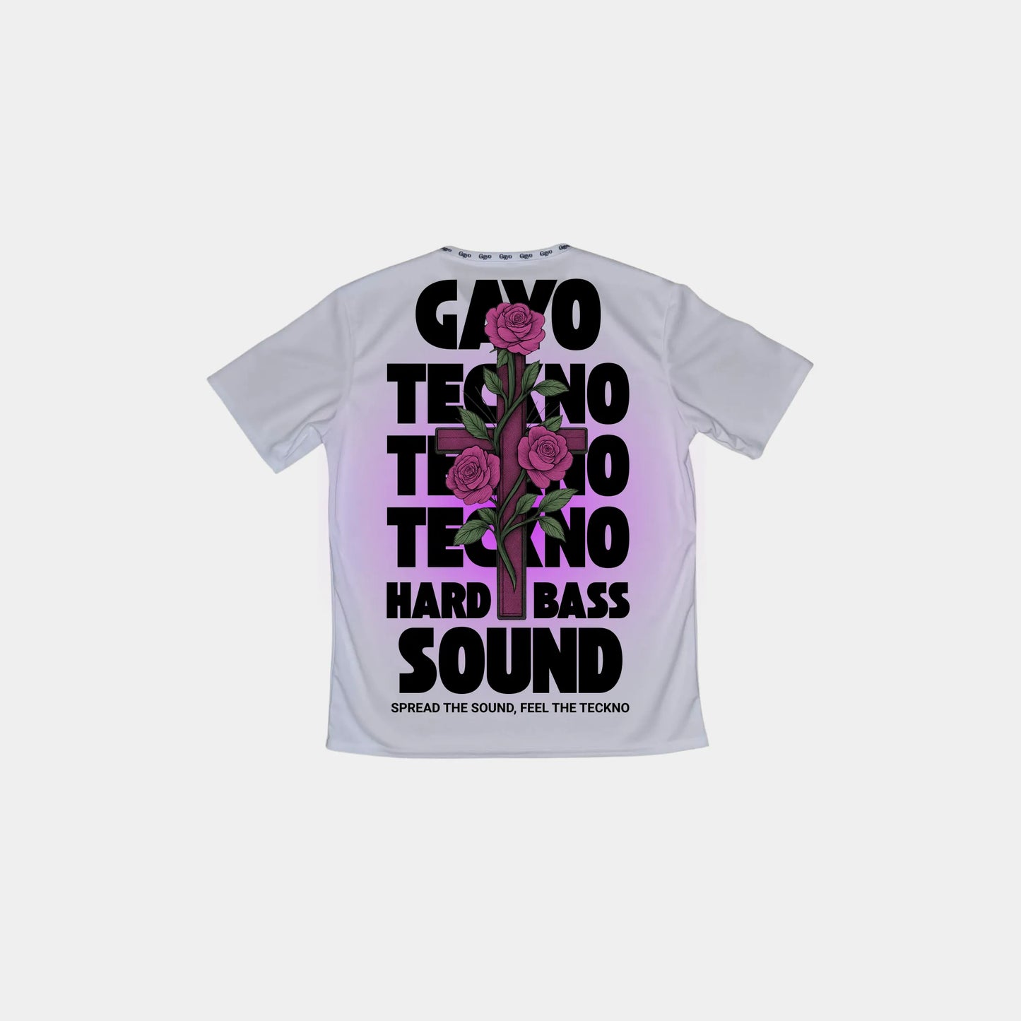 T-shirt techno blanc - Gayo Teckno