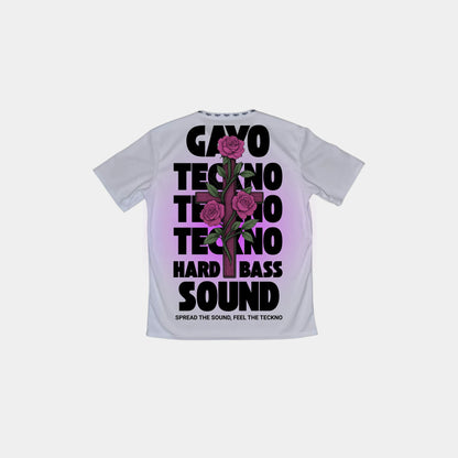 T-shirt techno blanc - Gayo Teckno